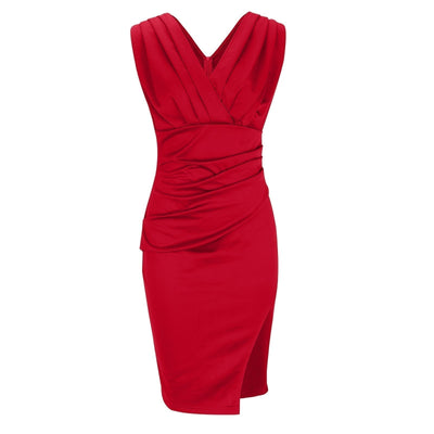 Fresia – Robe élégante près du corps à col en V
