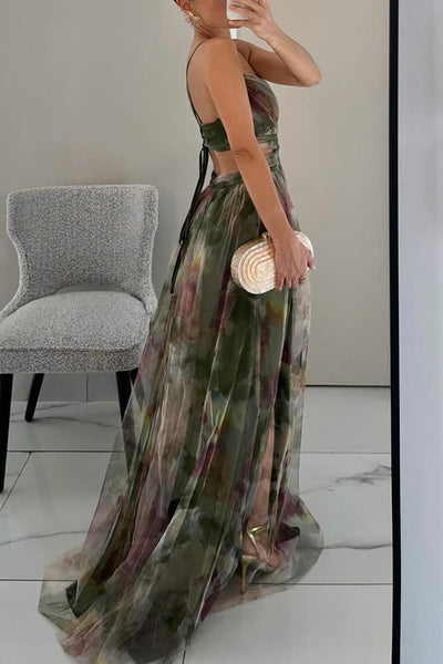 Iris - Robe à Torsion Florale