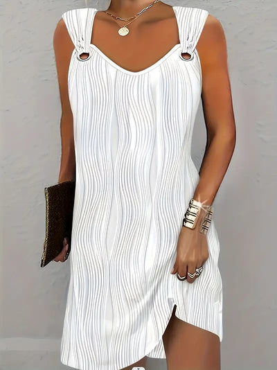 Vera - Mini-robe sans manches avec décolleté en V