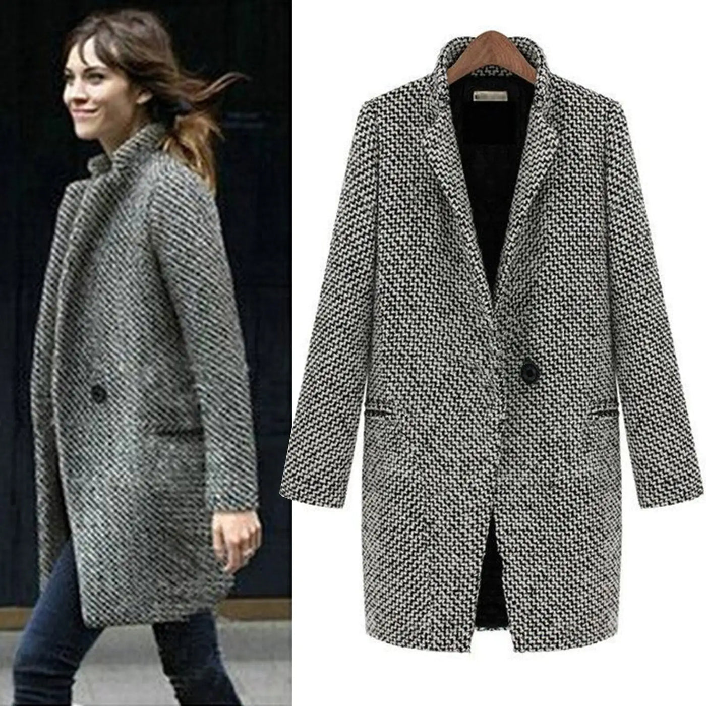 Vanessa - Manteau long de luxe