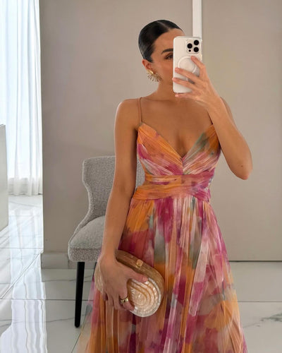 Iris - Robe à Torsion Florale