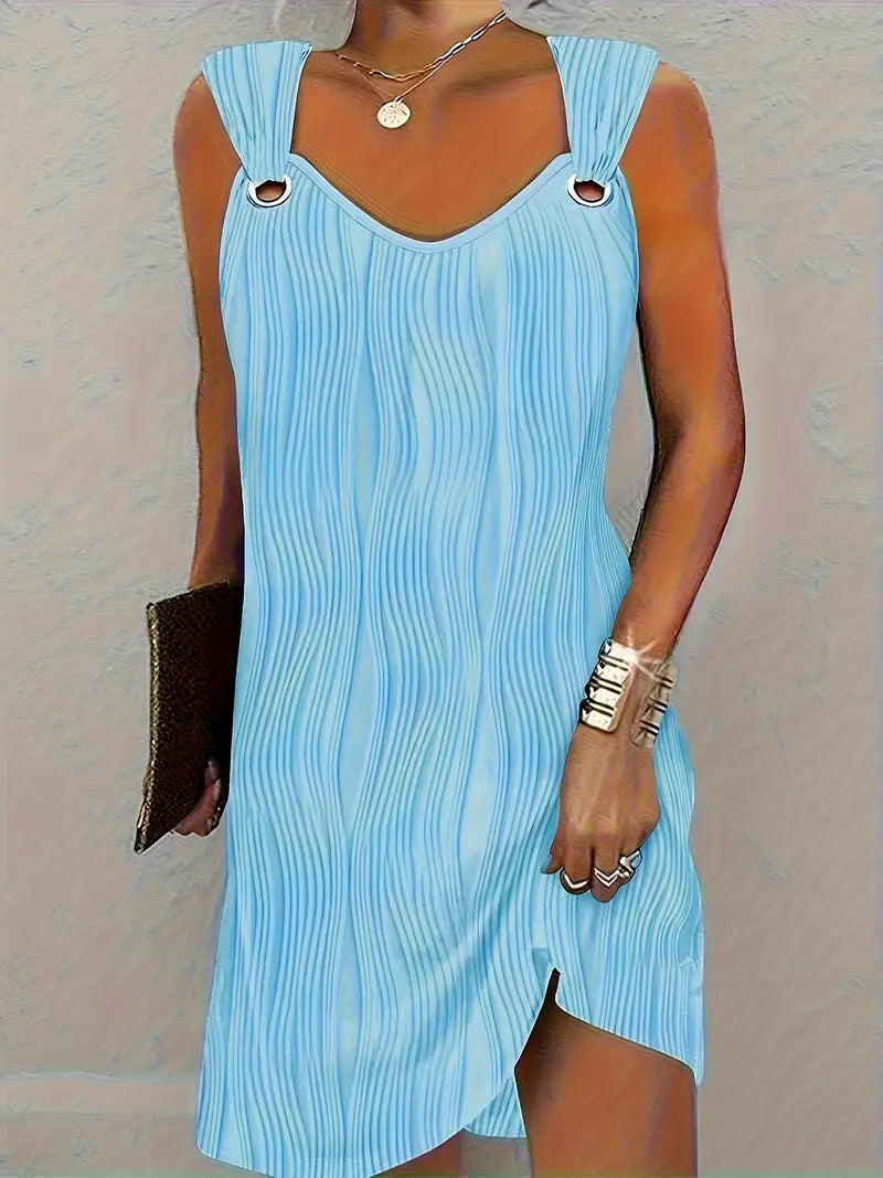 Vera - Mini-robe sans manches avec décolleté en V