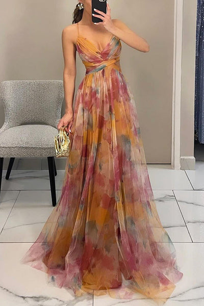 Iris - Robe à Torsion Florale