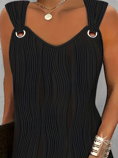 Vera - Mini-robe sans manches avec décolleté en V