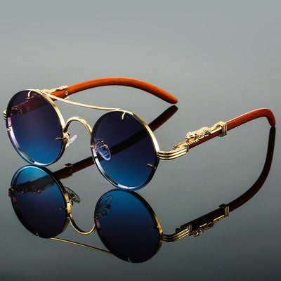 Theo - Lunettes de soleil rondes ornementées