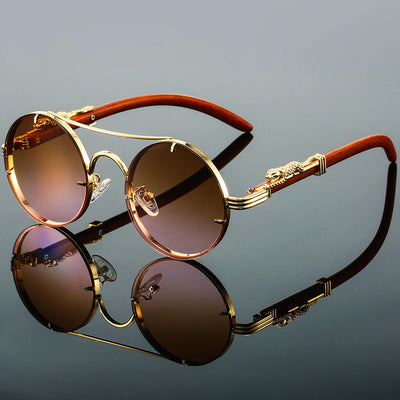Theo - Lunettes de soleil rondes ornementées