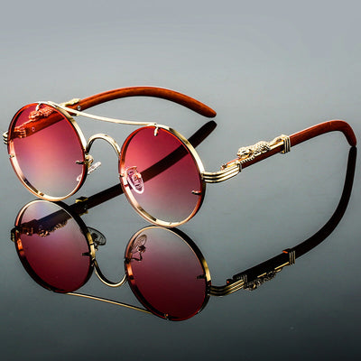 Theo - Lunettes de soleil rondes ornementées