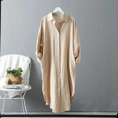 Gemma - Robe chemise longue
