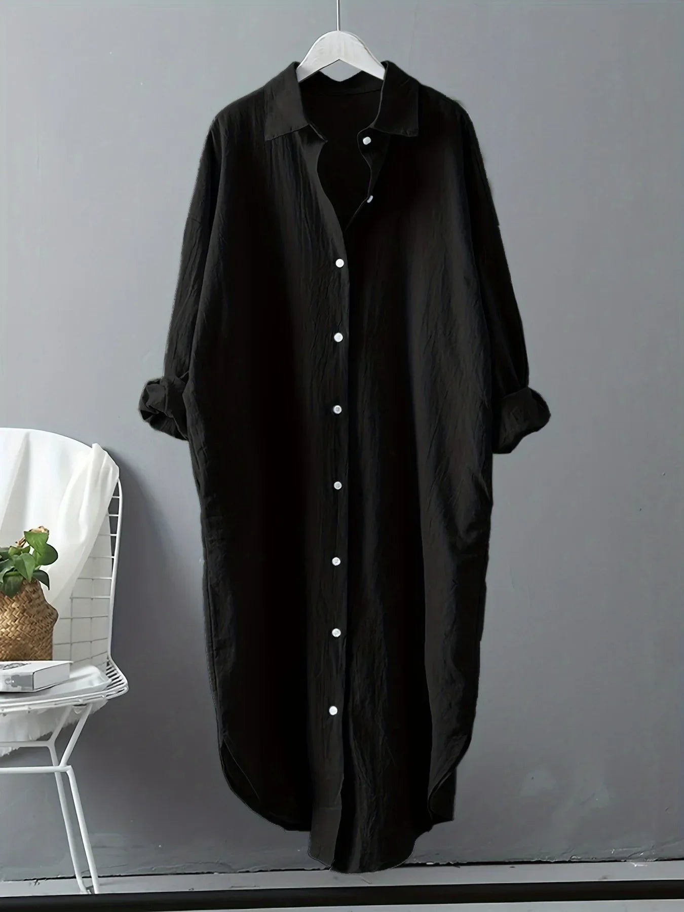 Gemma - Robe chemise longue