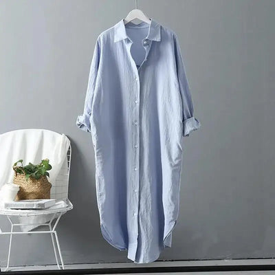 Gemma - Robe chemise longue
