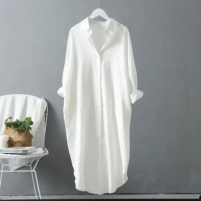 Gemma - Robe chemise longue