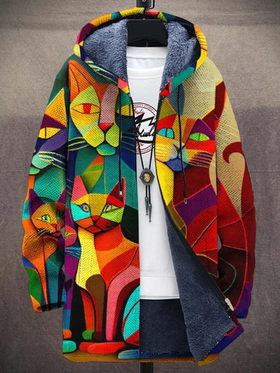 Anna - Veste imprimée chat