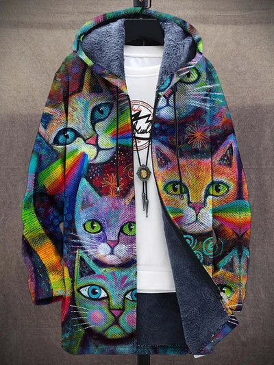 Anna - Veste imprimée chat