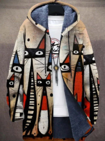 Anna - Veste imprimée chat